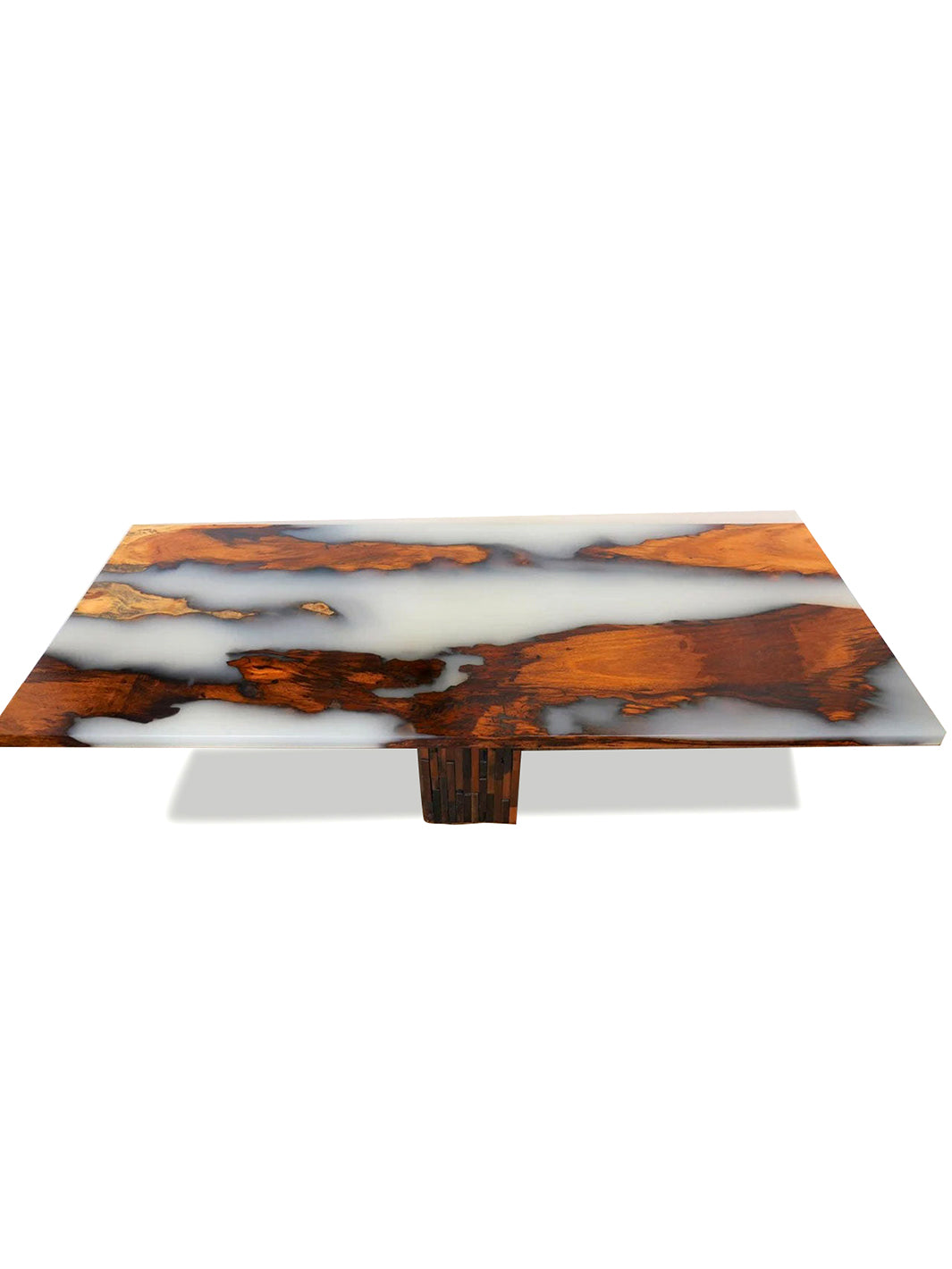 Handcrafted Rosewood Slab Epoxy Resin Wooden Dining Table | 170x70cm