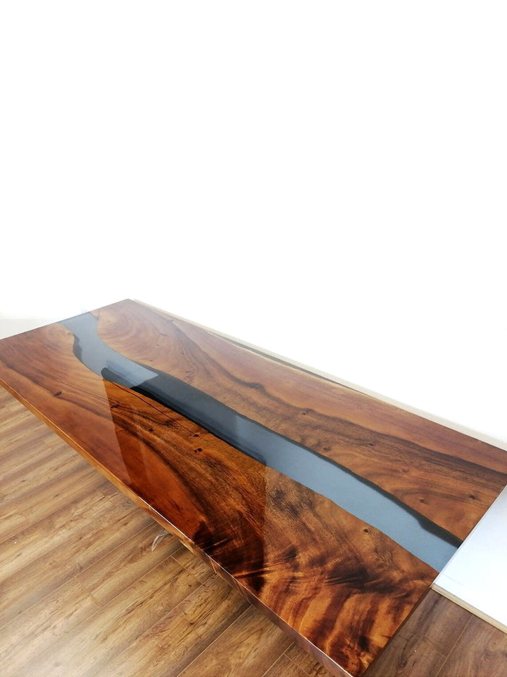 Epoxy Resin Wooden Dining Table | Rosewood Slabs & Resin | 170x70cm Made 4 Decor Tables MDR0004-2