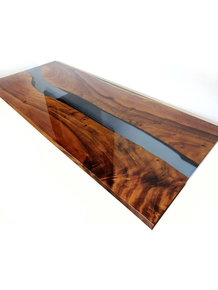 Epoxy Resin Wooden Dining Table | Rosewood Slabs & Resin | 170x70cm Made 4 Decor Tables MDR0004