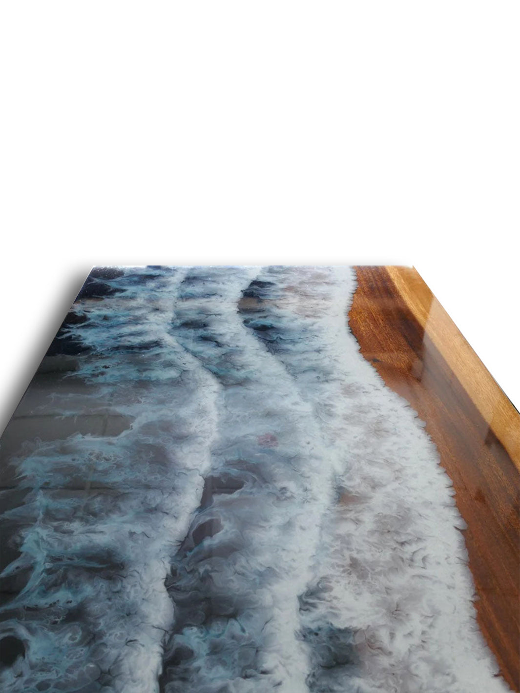 Handcrafted River Beach Epoxy Resin Wooden Coffee Table | 150x55cm Made 4 Decor Tables MDR0005