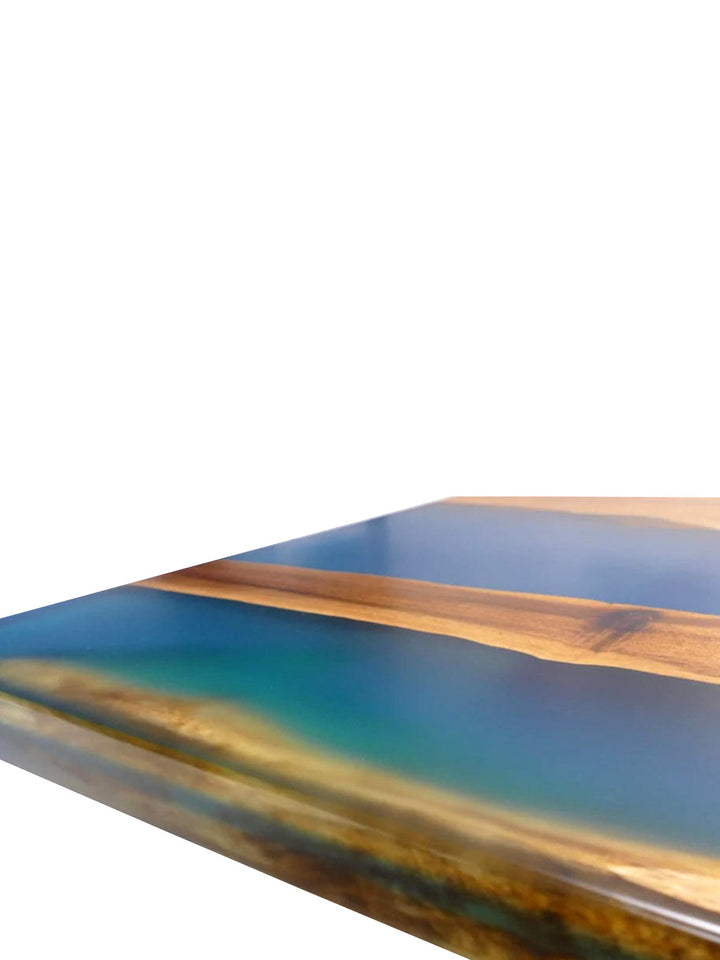 Handcrafted River Beach Epoxy Resin Wooden Dining Table | 170x70cm Made 4 Decor Tables MDR0006-7