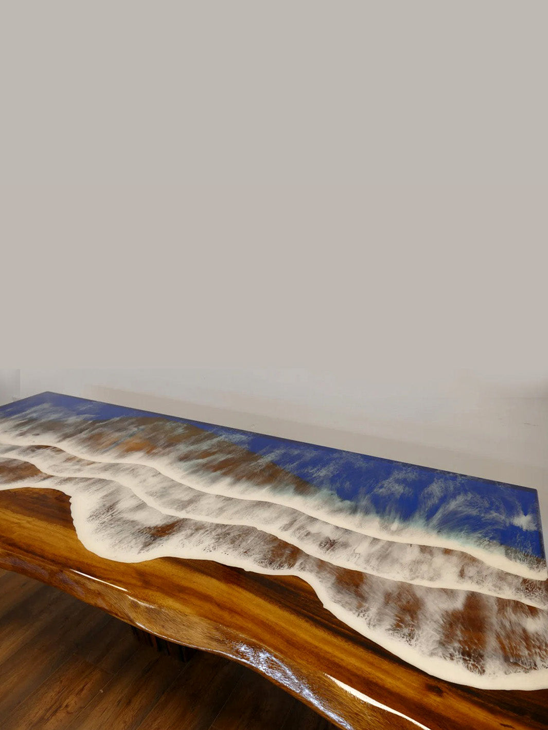 Handcrafted River Beach Epoxy Resin Wooden Dining Table | 180x80cm Made 4 Decor Tables MDR0011-2