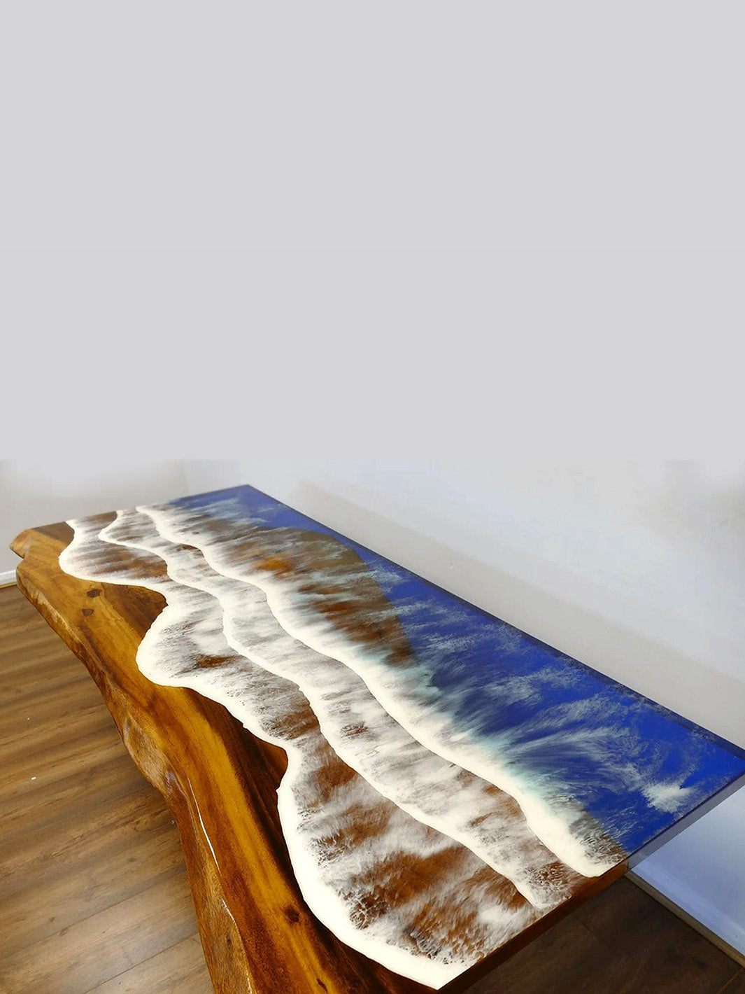 Handcrafted River Beach Epoxy Resin Wooden Dining Table | 180x80cm Made 4 Decor Tables MDR0011-5