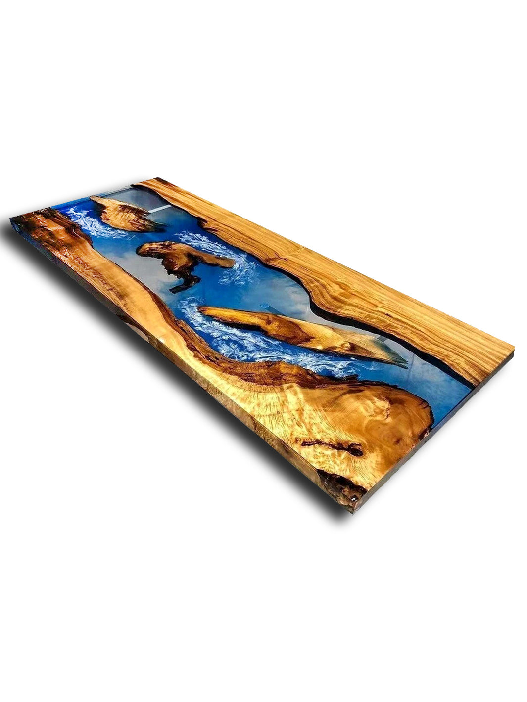 Handcrafted River Beach Epoxy Resin Wooden Coffee Table| 150x60cm Made 4 Decor Tables MDR0015-1