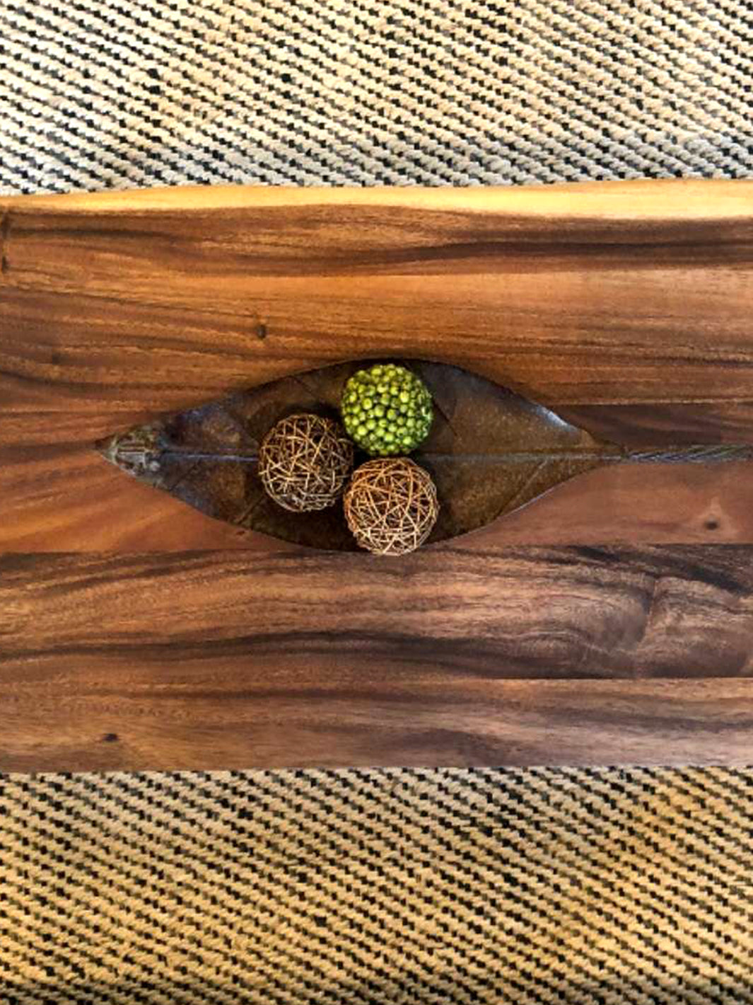Modern Coffee Table Solid Walnut Wood Top Metal U-Shaped Legs | Multiple Sizes