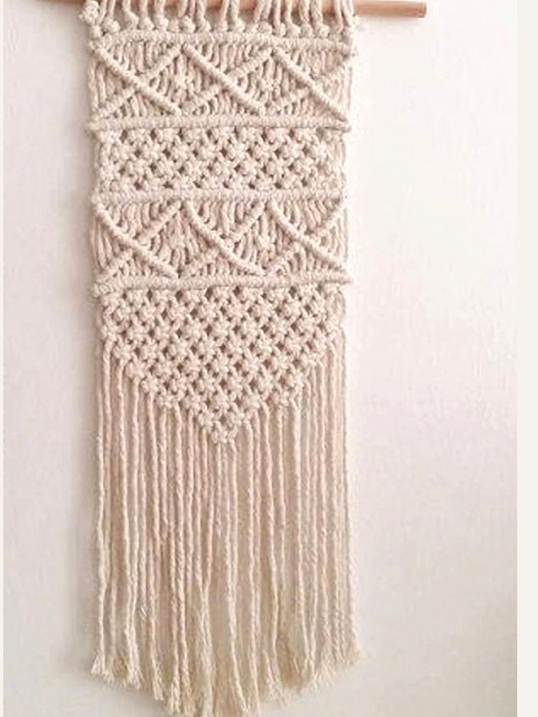 Handcrafted Macrame Wall Hanging Over Crib Wall Hanging Decoration WallKnot Curtains & Drapes WKN0151-3