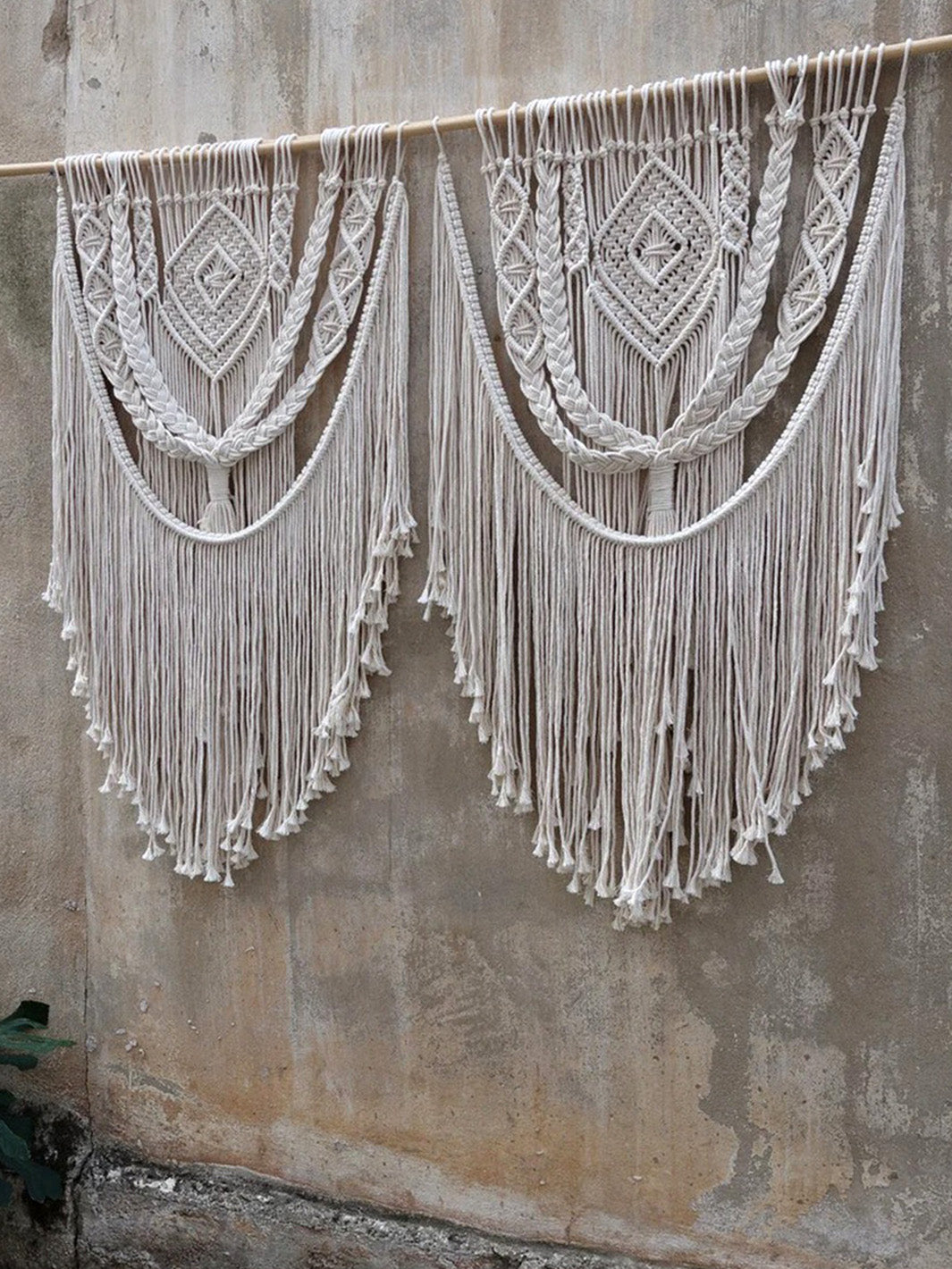 Handcrafted Large Macrame Wall Hanging King Headboard Decoration WallKnot Curtains & Drapes WKN0152-6