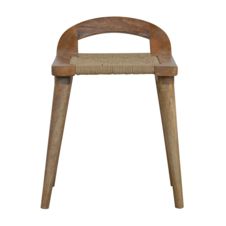 Raised Back Woven Stool Table & Bar Stools Artisan Furniture   