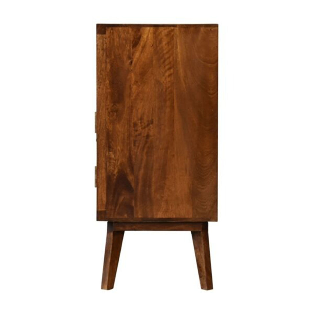Tova Open Shelf Wooden Cabinet Cabinets & Storage Artisan Furniture   