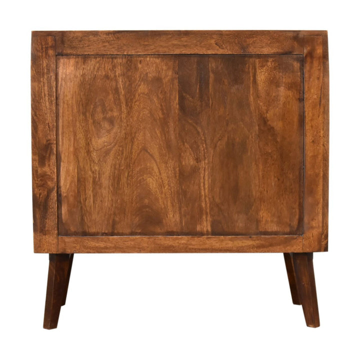 Chestnut Square Woven Chest w/ 3 Spacious Drawers Dressers Artisan Furniture   