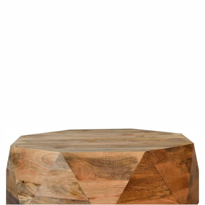 Geometric Solid Wooden Coffee Table Coffee Tables Artisan Furniture   