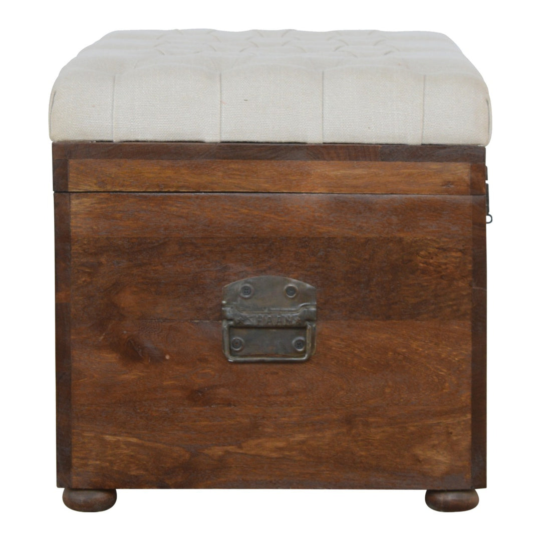 Solid Wood D-Button Lid Up Storage Box Storage & Entryway Benches Artisan Furniture   