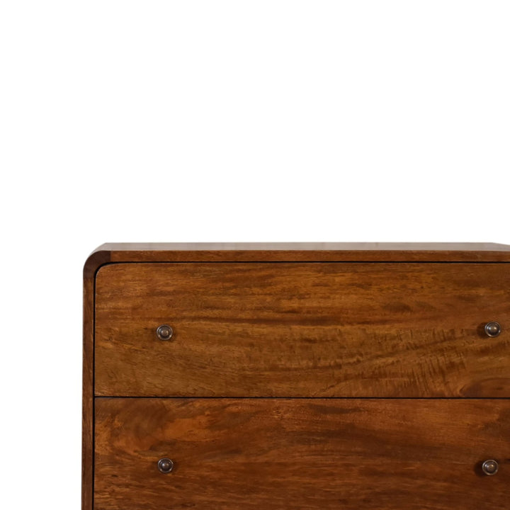 U-Curved Chestnut Chest Dressers Artisan Furniture   