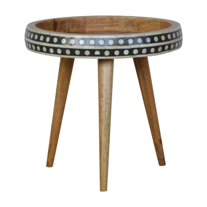 Small Patterned Nordic Style End Table End Tables Artisan Furniture   