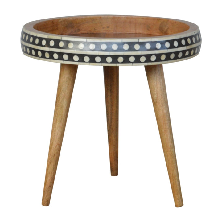 Small Patterned Nordic Style End Table End Tables Artisan Furniture   