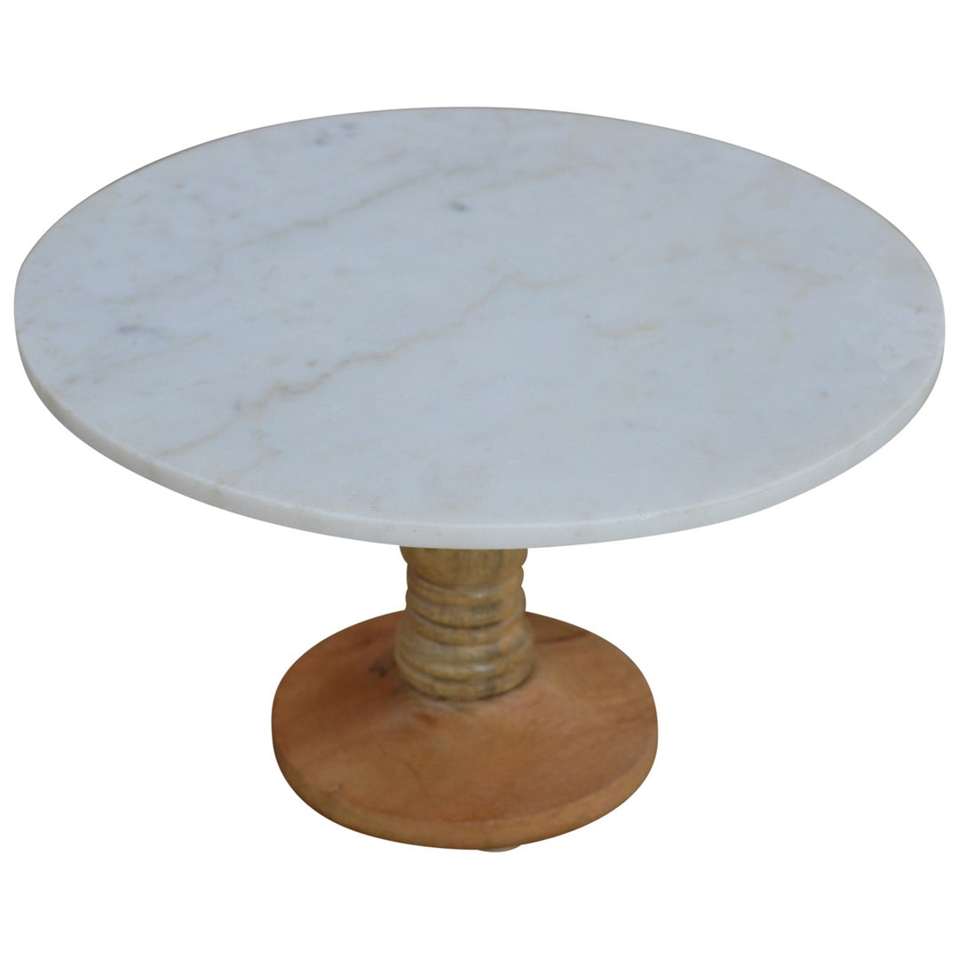 Cake Stand with Marble Top - Luxury Cake, Plant, or Decoration Holder Cake Stands Artisan Furniture   