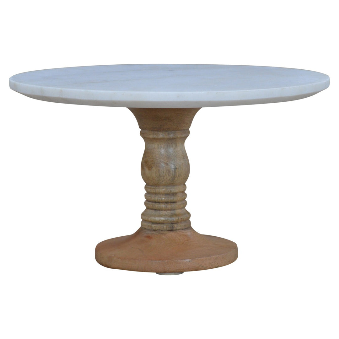 Cake Stand with Marble Top - Luxury Cake, Plant, or Decoration Holder Cake Stands Artisan Furniture   