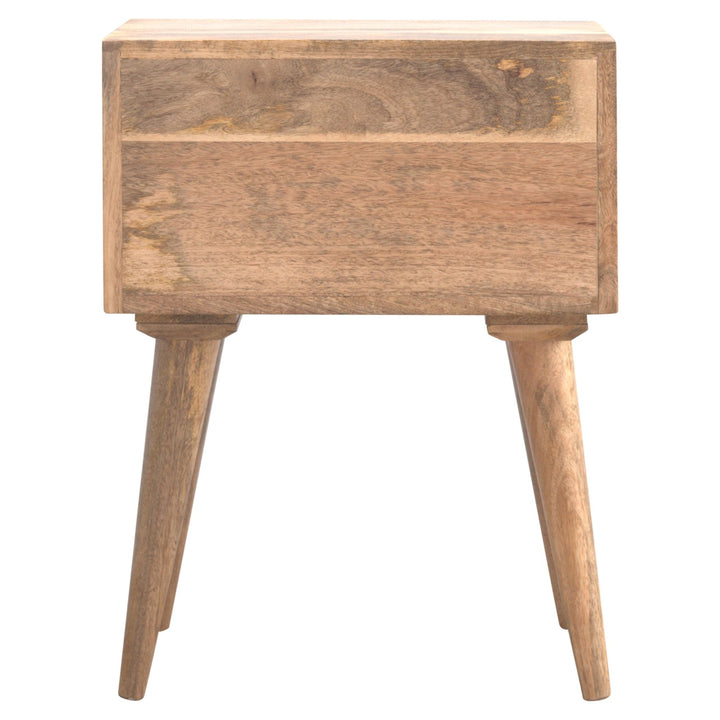 Modern Solid Wood Bedside Table - 100% Solid Mango Wood Nightstand, End Table Nighstands Artisan Furniture   