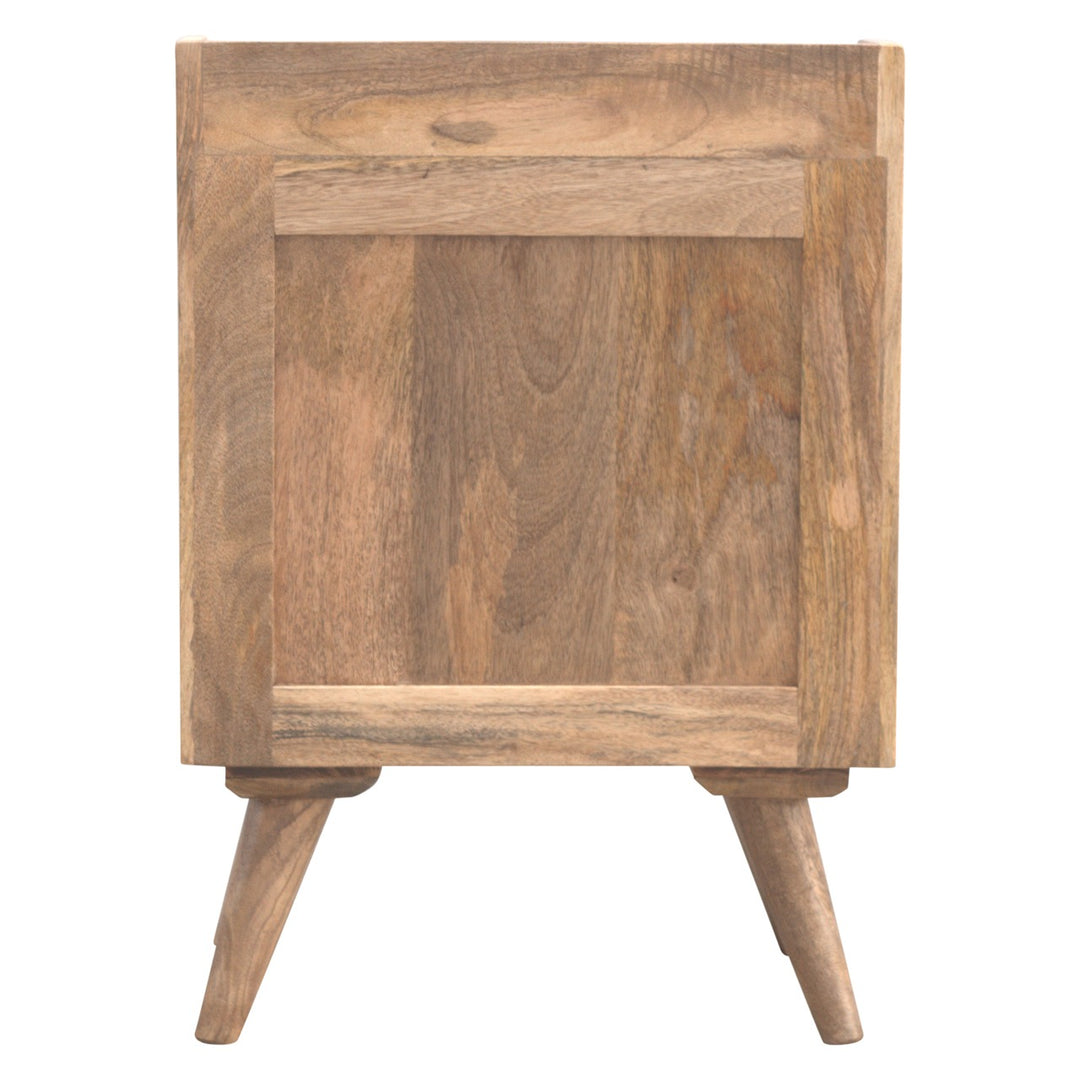 Gallery Back Nightstand with 3 Drawers Nightstands Artisan Furniture   